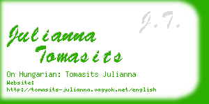 julianna tomasits business card